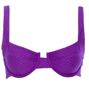 NWT VETCHY LAGUNA BIKINI PURPLE TOP size medium